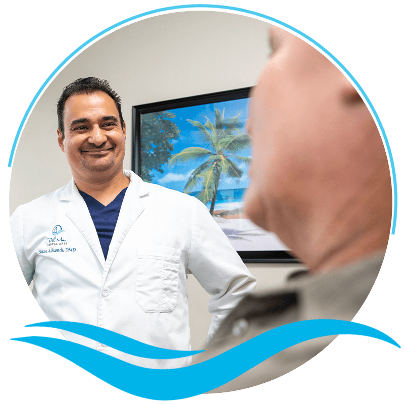 Doctor smiling at Patient