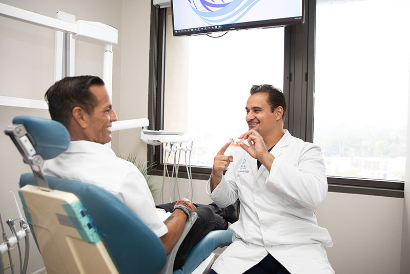 Doctor consulting with patient